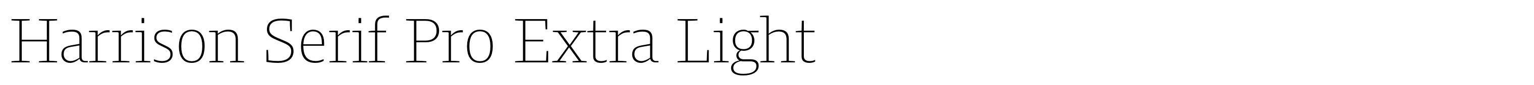 Harrison Serif Pro Extra Light